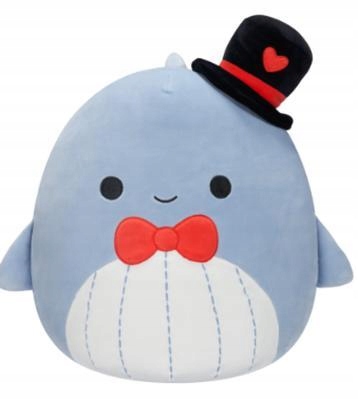 Zberateľská plyšová hračka Squishmallows Samir the Whale 19 cm Valentín
